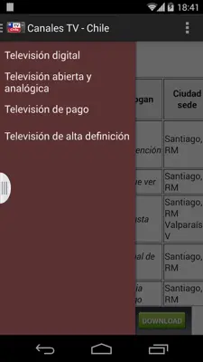 Canales TV Chile android App screenshot 2